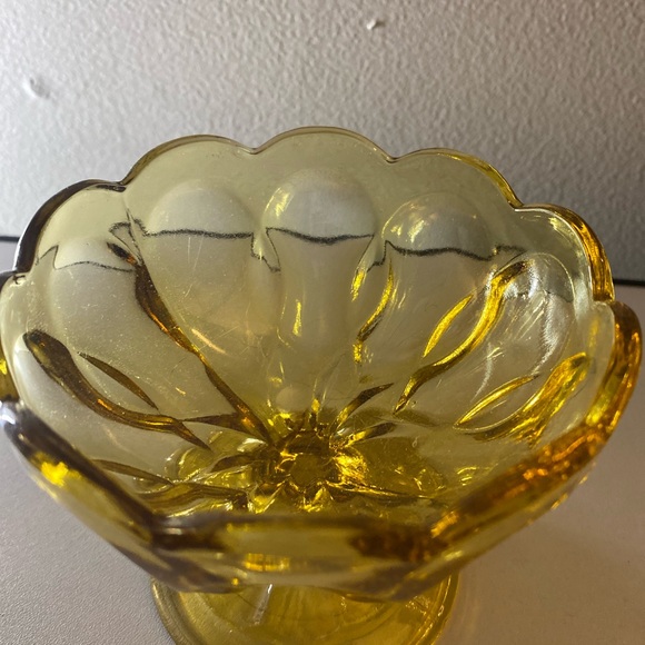 Vintage Amber Candy Dish - Picture 8 of 13
